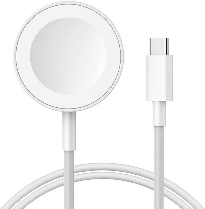 MARS Magnetic Watch TypeC Qi Charger Cable Wireles Fast Charge for Watch Series 9,8,7 Charging Pad