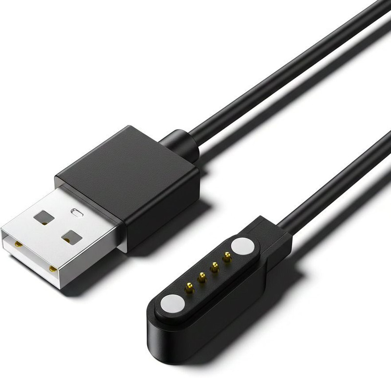 parth FireBolt 4-PIN USB Fast Charger Cable Magnetic For Smart Watch Charging Pad