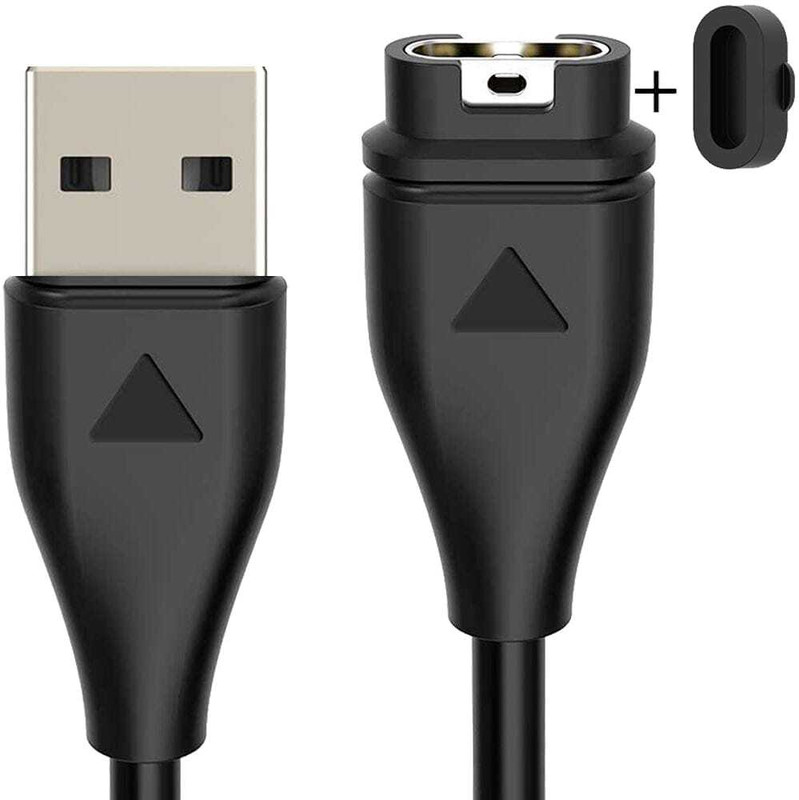 Ancestors Charger for Garmin Fenix 6, 6S, 6X Pro Charging USB Cable With Dust Plug Charging Pad