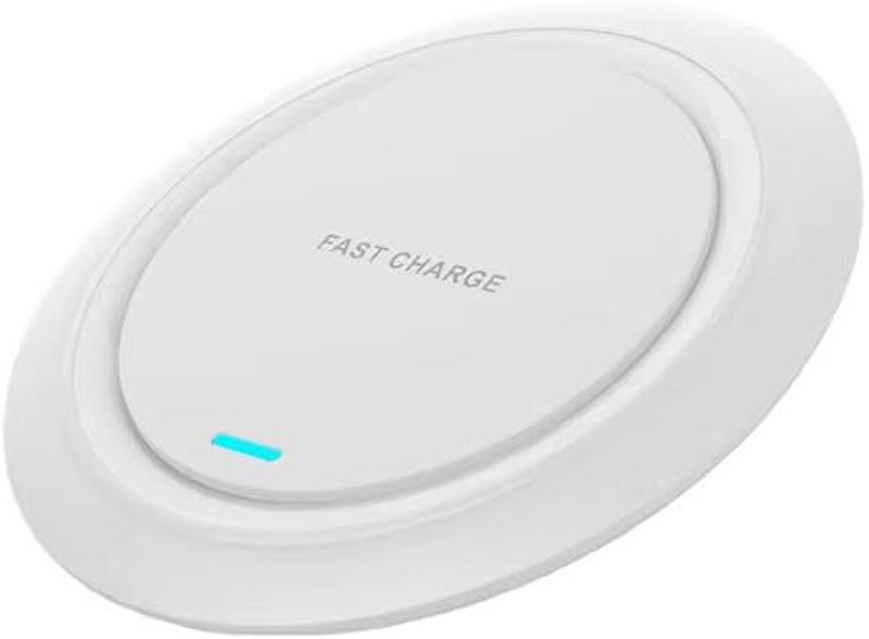 VELOGK White Wireless Charger 15W, Compatible with Qi Wireless Charging Charging Pad