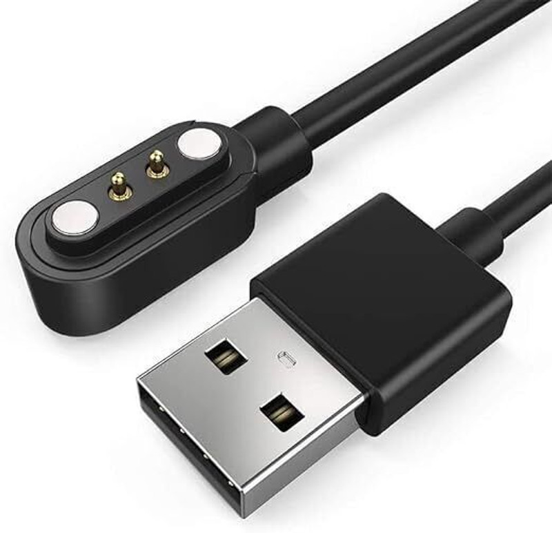 parth FireBolt 4-PIN USB Fast Charger Cable Magnetic For Smart Watch Charging Pad