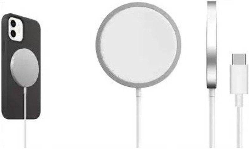 INNOVIX 15W Qi-Certified Type-C Port Wireless charger with Slim Design For iPhone Series Charging Pad