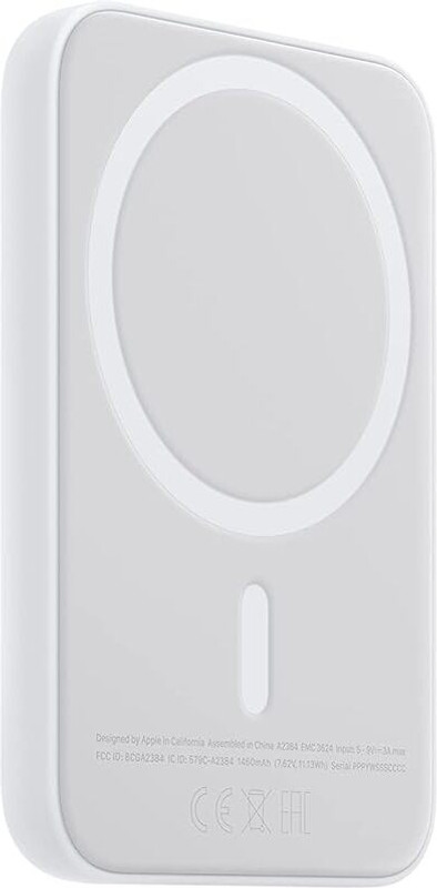 TECNOLOGIA Magsafe 5000mAh Portable Magnetic Power bank USB Type C To C (White) Charging Pad