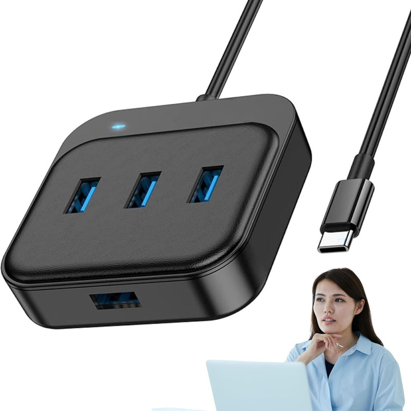 Drumstone HB37 7-in-1 USB Type-C Hub | Laptop & PC Multiport Adapter Gift Charging Station(Playstation 4)