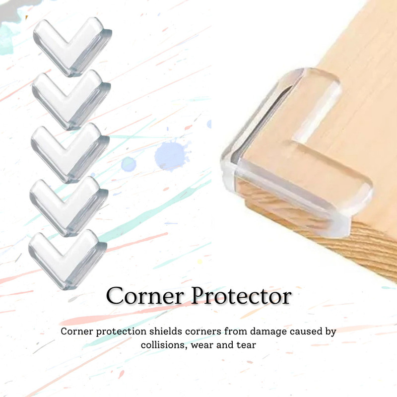 KIDDOH Soft Corner Pads | Home Baby-Proof Edge Protectors Child Safety Strap Lock(White)