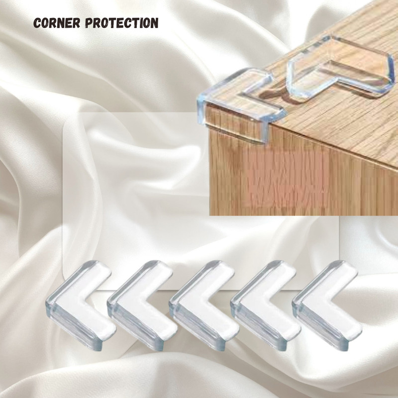KIDDOH Corner Protection- Table, Corner Edges Baby Safety Cut, Injury Protection Child Safety Strap Lock(White)