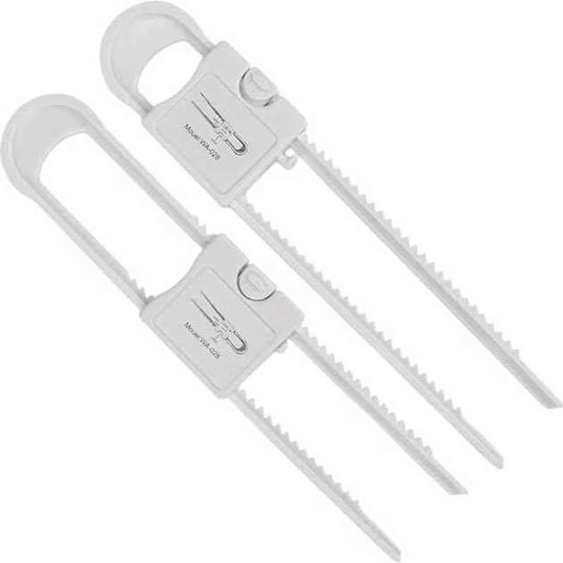 Top Select U-Lock, High-Grade U-Type Safety Door,Sliding Locks 1 Pc Child Safety Slide Lock(White)