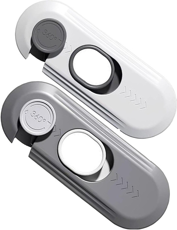 KIPSOME Child Proof Refrigerator Lock, Baby Safety Fridge Door- Latch with 3M Adhesive Child Safety Latch Lock(Multicolor)