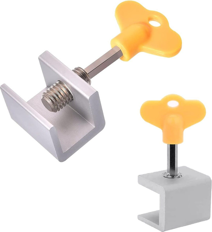 Praxon Window Lock and Window Screen Lock Safety Sliding Window Frame Stopper Child Safety Slide Lock(Multicolor)