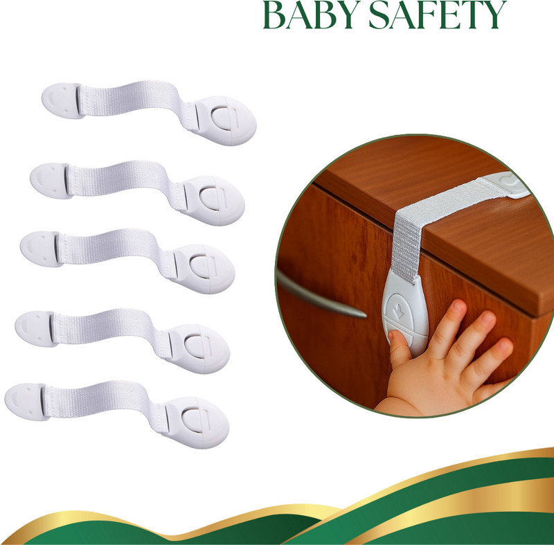 ABC SAFETY LOCK 05 Child Safety Strap Lock(White)