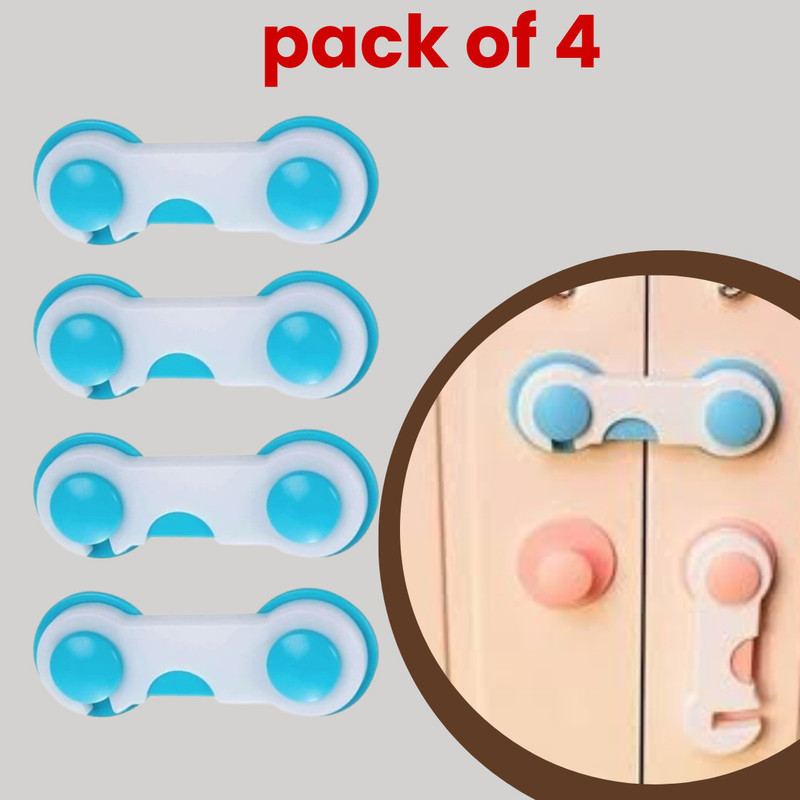 KIDDOH Baby Safety Table Edge Guards | Soft Corner Protectors for Child Protection Child Safety Strap Lock(Blue)
