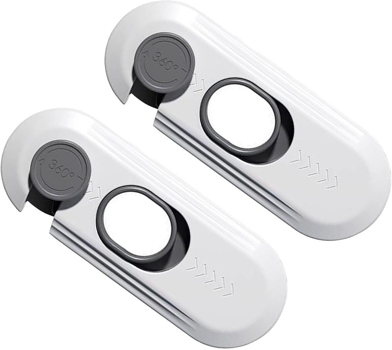 HEXONIQ Child - Proof Refrigerator Lock, Baby Proofing Cabinet Locks, Oven Lock, Child Safety Latch Lock(White)