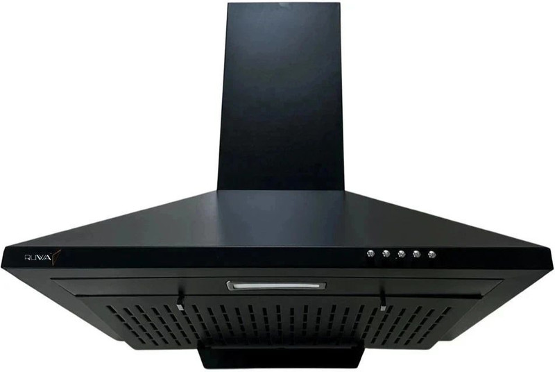 RUWA GARNET FILTERLESS 60 Wall Mounted Black 800 CMH Chimney