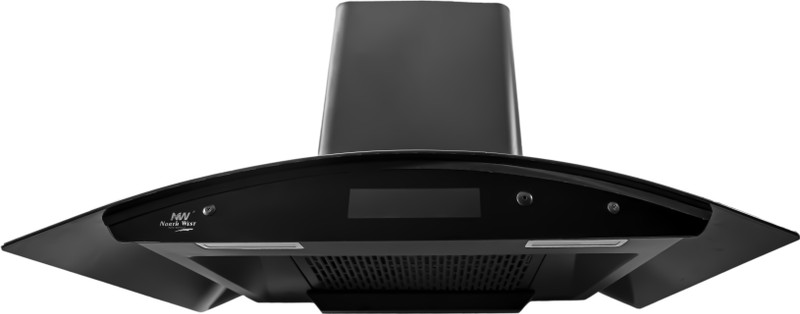 Northwest ALIZA AUTO CLEAN VOICE CONTROL (A.I 5TH GEN) Auto Clean Wall Mounted BLACK 1400 CMH Chimney