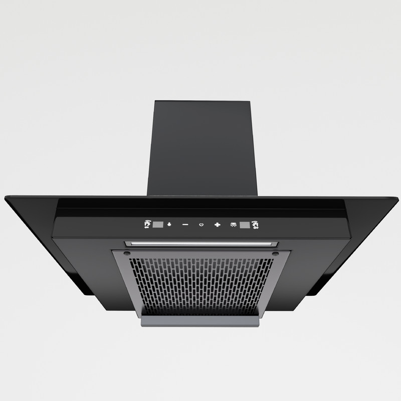 Lifelong LLLACC0290 Auto Clean Touch+ Motion Sensor Control 90 cm Wall Mounted Black 1200 CMH Chimney