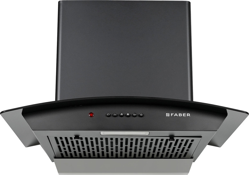 FABER HOOD SYDNEY IN HC SC FL 60 Auto Clean Curved Glass | Touch & Gesture Control | Autoclean| Powerful Suction |Filterless Technology| Low Noise Wall Mounted Black 1200 CMH Chimney