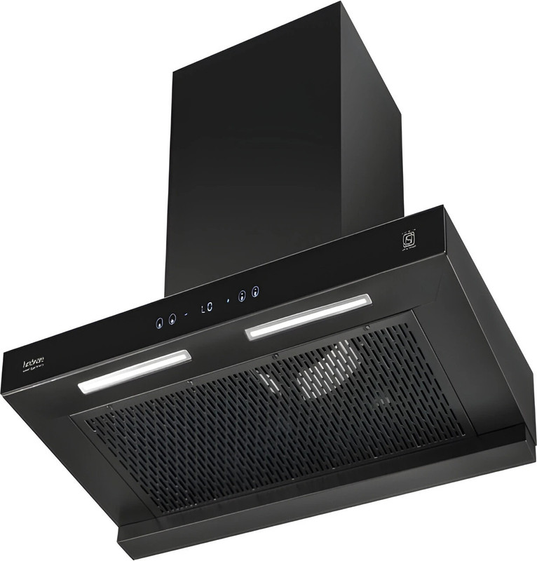 Hindware DIVINA BLDC 75 | New Launch 2025 | BLDC Motor | Filterless | Auto Clean Wall Mounted BLACK 1400 CMH Chimney