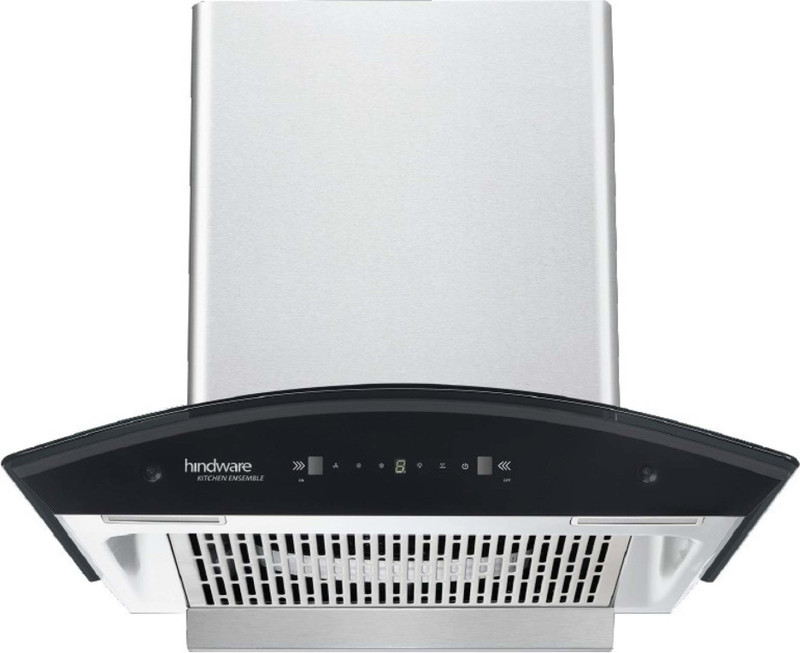 Hindware Smart Appliances Ripple 60 Auto Clean Wall Mounted INOX 1350 CMH Chimney