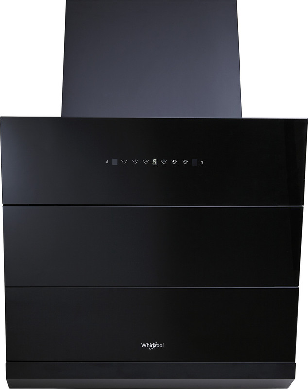 Whirlpool CGFL PRO 900 BLDC HAC BK HOOD Auto Clean Wall Mounted Black 1600 CMH Chimney