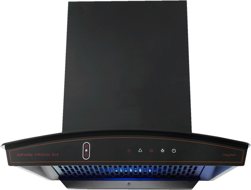 Kutchina Virgose Dlx 60 Auto Clean Wall Mounted Black 1300 CMH Chimney