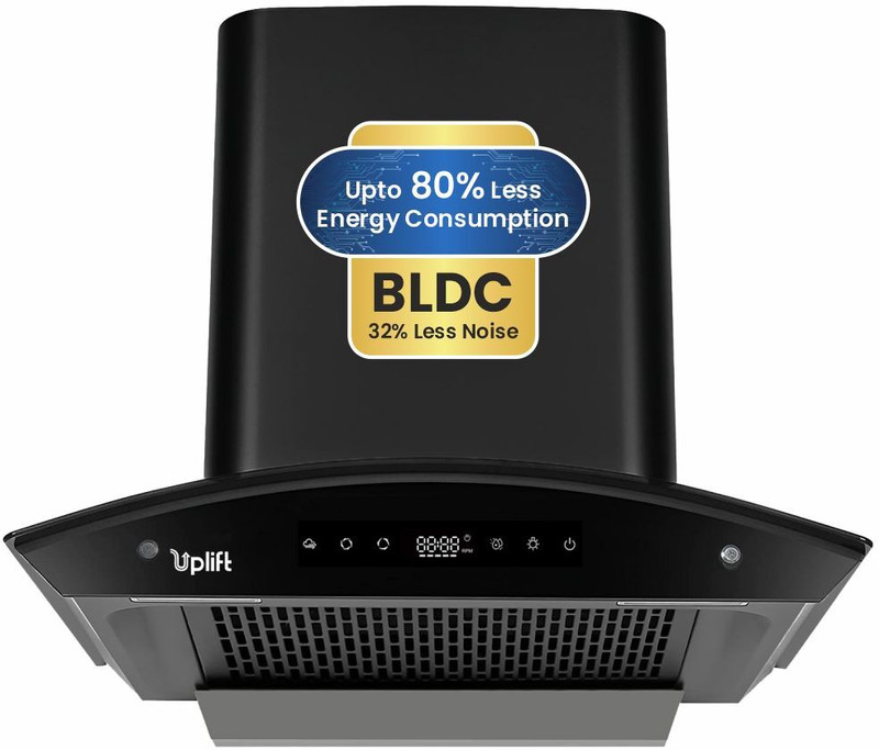 Uplift Paradise 60 BLDC Silent Auto Clean Wall Mounted Black 1550 CMH Chimney