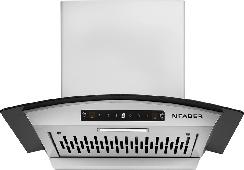 FABER Hood Venice IN HC SC FL LG 60 Auto Clean Wall Mounted LIGHT GREY 1200 CMH Chimney