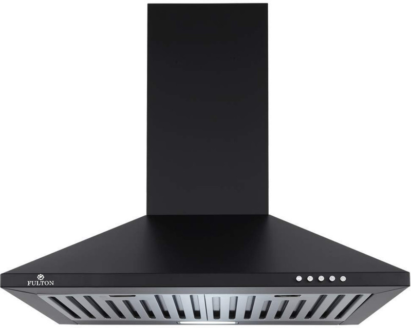 FULTON PYRAMID 60CM Wall Mounted BLACK 1220 CMH Chimney