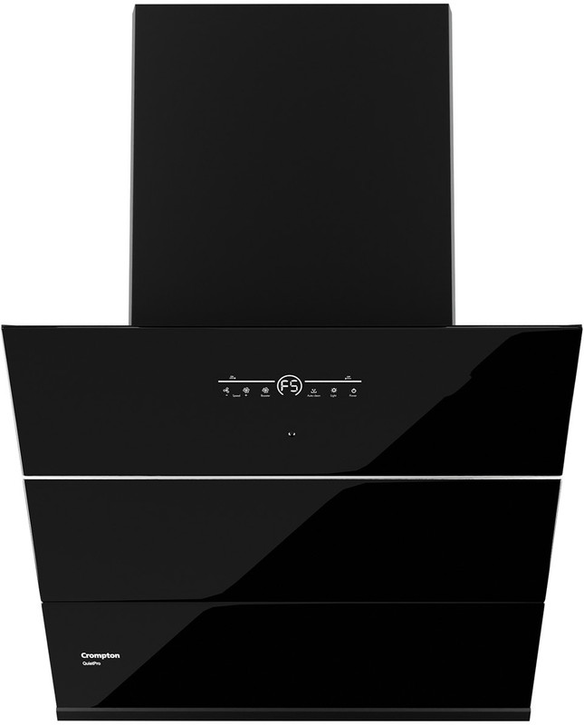 Crompton CHD-QPPI60FLE-IND Auto Clean QuietPro Plus BLDC 60 CM Wall Mounted Black 1700 CMH Chimney