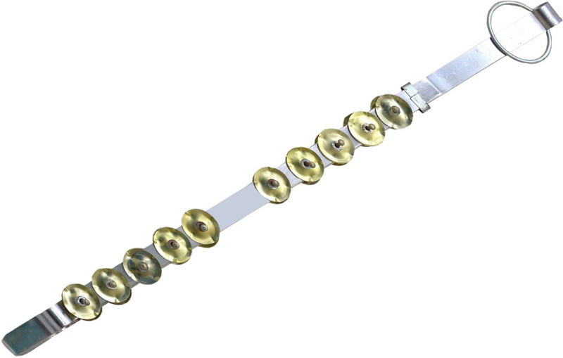 NEXTOMART CHIMTA Musical Fire Tongs With Jingles For Kirtan/Bangra Chimta Instrument Chimta Jhikka Musical Instrument Chimta Instrument