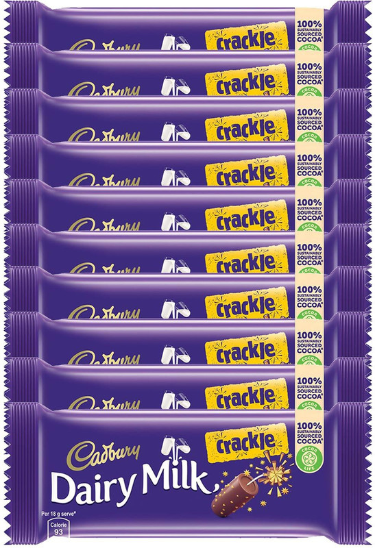 Cadbury Dairy Milk Crackle Chocolate Bars