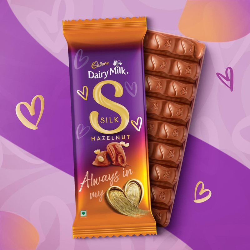 Cadbury Dairy Milk Silk Hazelnut Valentine's Gift Pack Chocolate Bars(54 g)