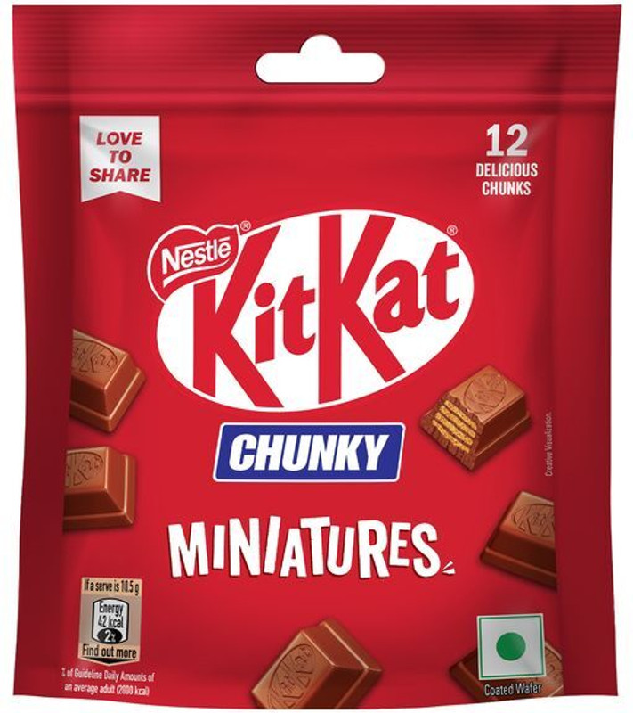 NESTLE KitKat Chunky Miniatures Share Bag Bites(126 g)