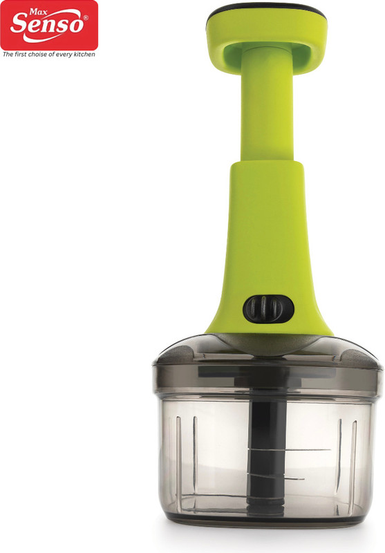 Max Senso Unbreakable Push Chopper Vegetable Chopper with Sharp Steel Blades Onion Chopper Vegetable & Fruit Chopper(1 pc Chopper)