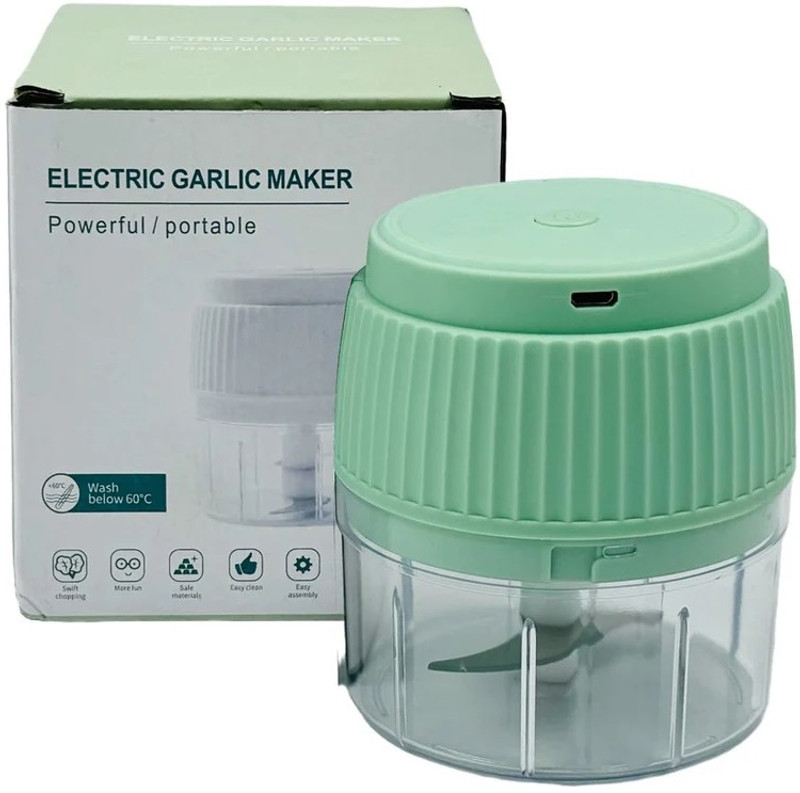 Wannasky Electric Mini Garlic Chopper, 250ML Food Mincer USB Fruit & Vegetable Chopper Electric Vegetable & Fruit Chopper(1 chopper)