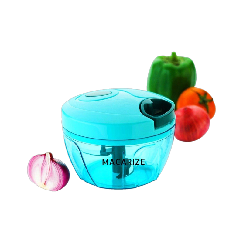 MACARIZE Tornado Quick Chopper Vegetable & Fruit Chopper(01 pc Chopper, 01 Blade Shaft, 01 Mixer Shaft, 01 String Head)