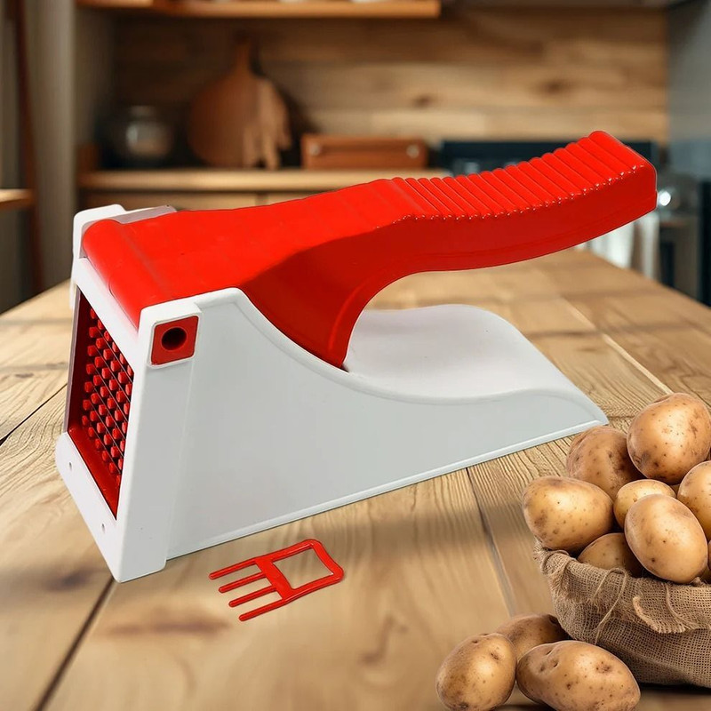 Metrolife French Fry Chipser | Potato Chipser | Vegetable Cutter Vegetable & Fruit Grater & Slicer(1 chopper)