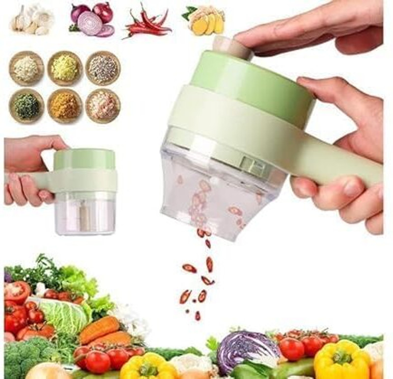 zimingsales by NA 4 In 1 Electric Vegetable Cutter Vegetable Chopper(1 chopper)