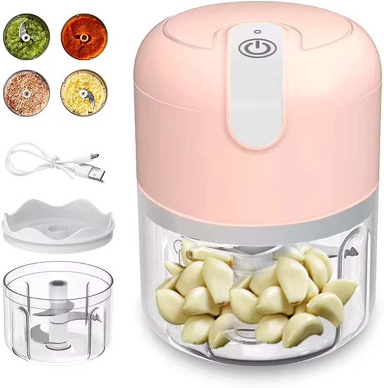TGOPIT Vegetable Masher Chopper Cutter Electric Vegetable & Fruit Chopper Electric Vegetable & Fruit Chopper(1 x Electric Mini Garlic Chopper)