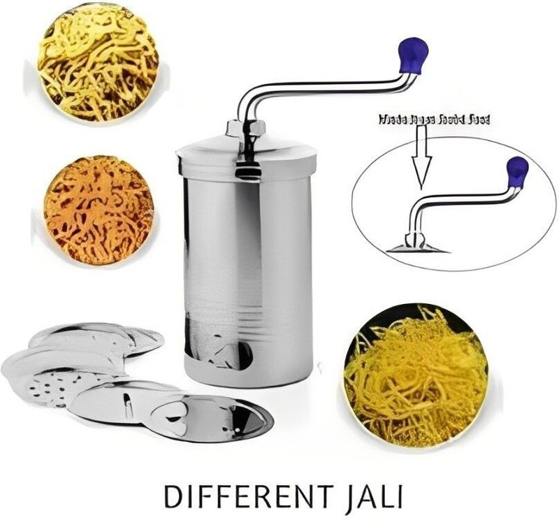 Puno Stainless Steel Sev Maker / Murukku Maker / Snacks Press Machine Kitchen press Chopper(1Kitchen Chopper)