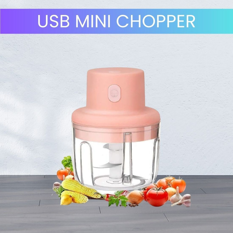 Maabutbhavni Mini Rechargeable Chopper, Electric Chopper for Onion, Garlic and VegetableC273 Electric Vegetable & Fruit Chopper(1 chopper)