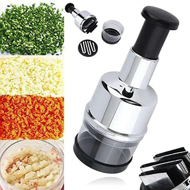 AAWADKRUPA ENTERPRISES MINI PUSH AND CHOP PRO Garlic Press(Multicolor)