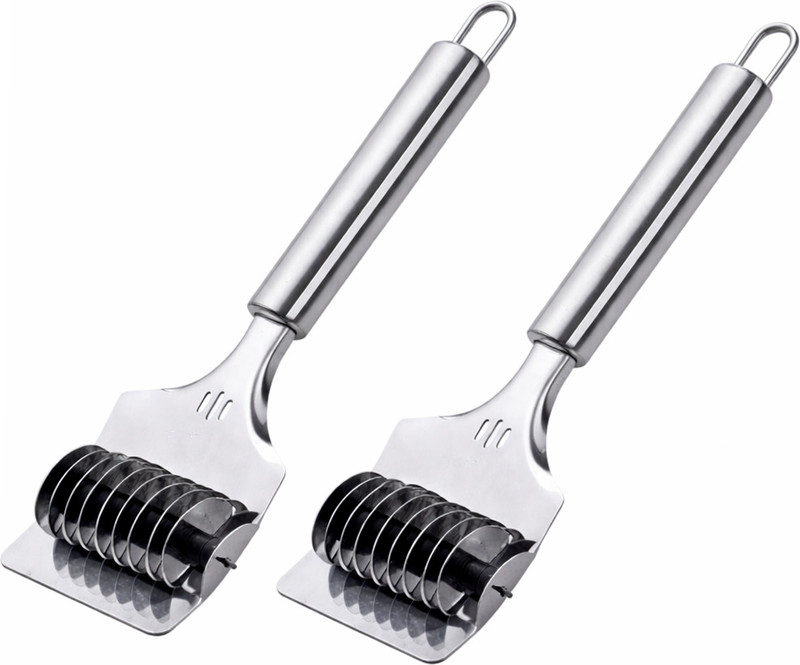Diyansh 2pcs Noodle Lattice Roller Docker Dough Cutter For Kitchen Slicer(2 Noodle Cutter)