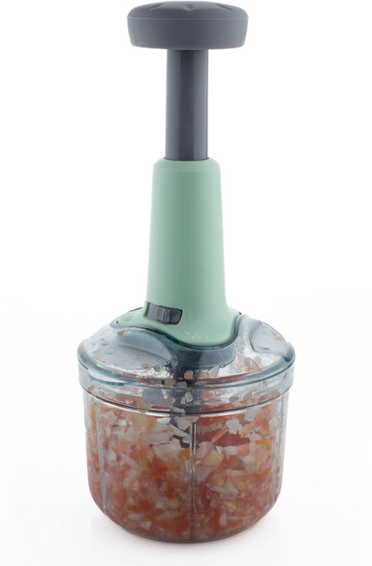 MAGICSPOON Chopper, Onion Cutter, Onion Chopper, Vegetable Chopper (Teal, 900ml. 4 Blades) Vegetable & Fruit Chopper(1 - Push Chopper)