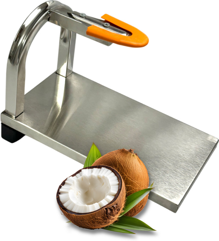 EXORA stainless steel coconut scraper 555 Coconut Scraper(1 coconut chopper, 1 safety cover)