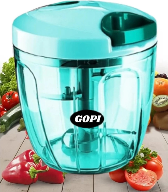gopi by GopiStore 1000 ml Premium Vegetable Chopper Green Vegetable & Fruit Chopper(1 Handy chopper)