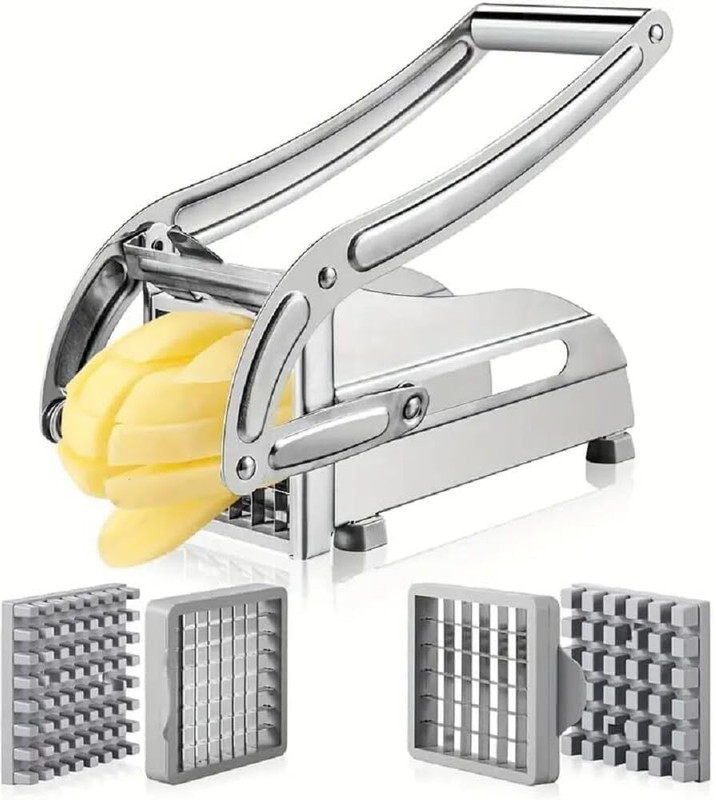 Dharmikay steel potato french fries Vegetable & Fruit Slicer(1* steelfrench fries)