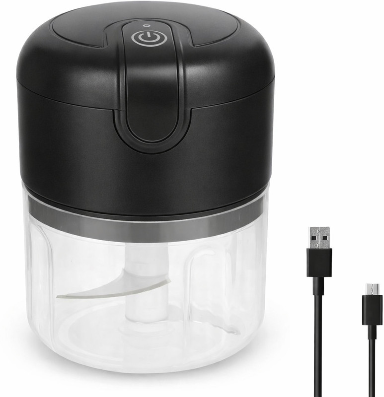 Zeom 250ml USB Rechargeable Mini Electric Chopper for Daily Kitchen Use Electric Vegetable & Fruit Chopper(1 chopper)