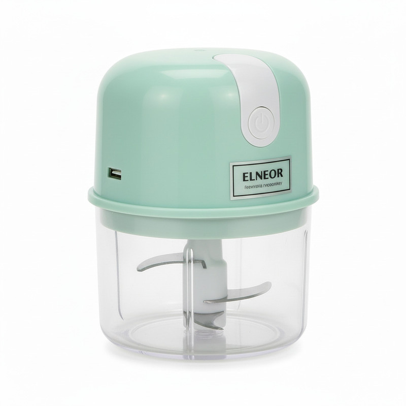 ELNEOR by ELNEOR Electric Chopper for Kitchen USB Rechargeable 250ml BPA Free One Touch Cordless Electric Vegetable & Fruit Chopper(1 Chopper)