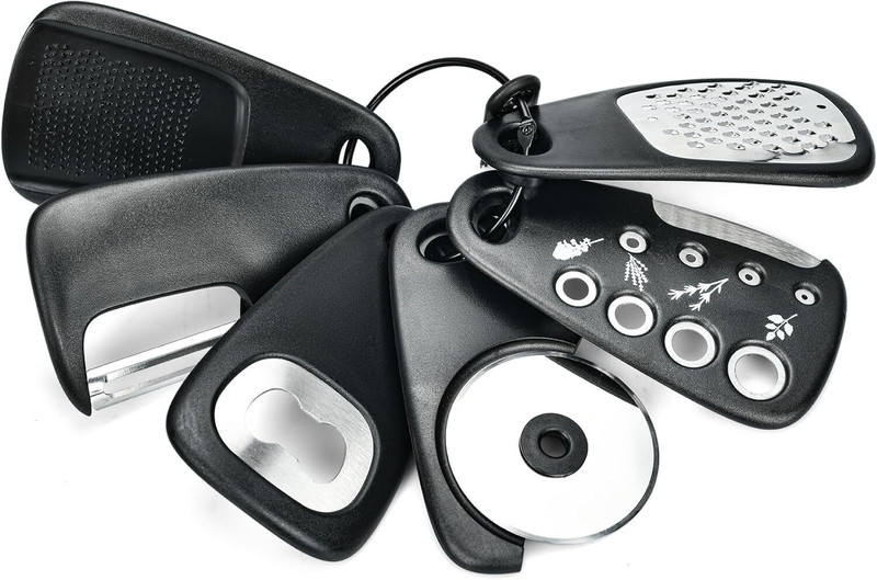 Niralasa 6-Pieces Stainless Steel Kitchen Gadgets Set Cheese Grater Peeler, Pizza Cutter Vegetable & Fruit Grater & Slicer(6 Pieces Kitchen Gadgets Set)