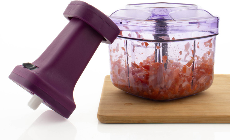 MAGICSPOON Chopper, Dry Fruit Chopper, Dry Fruit Cutter, Push Chopper (Purple, 1000ml) Vegetable & Fruit Chopper(1 - Chopper)